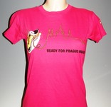 womens pink  t-shirt SHOE PRAGUE M